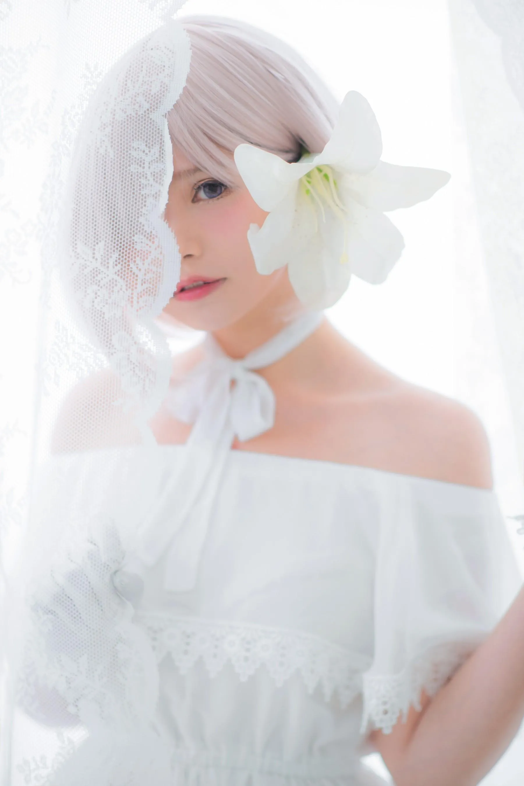 Miu只 – NO.05 Mashu White Dress [27P]插图5
